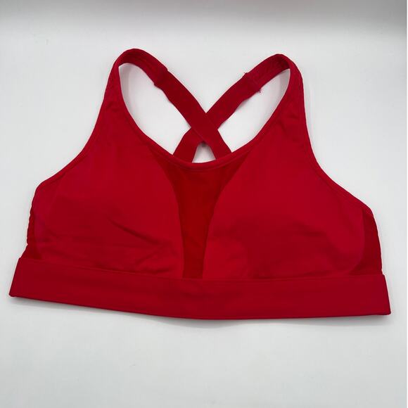 Fabletics Size Large Zoe High Impact Sports Bra IV Bra Yoga Pilates Red - Picture 7 of 15
